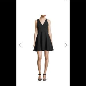 Likely Bunker V-Neck Fit-and-Flare Cocktail Dress